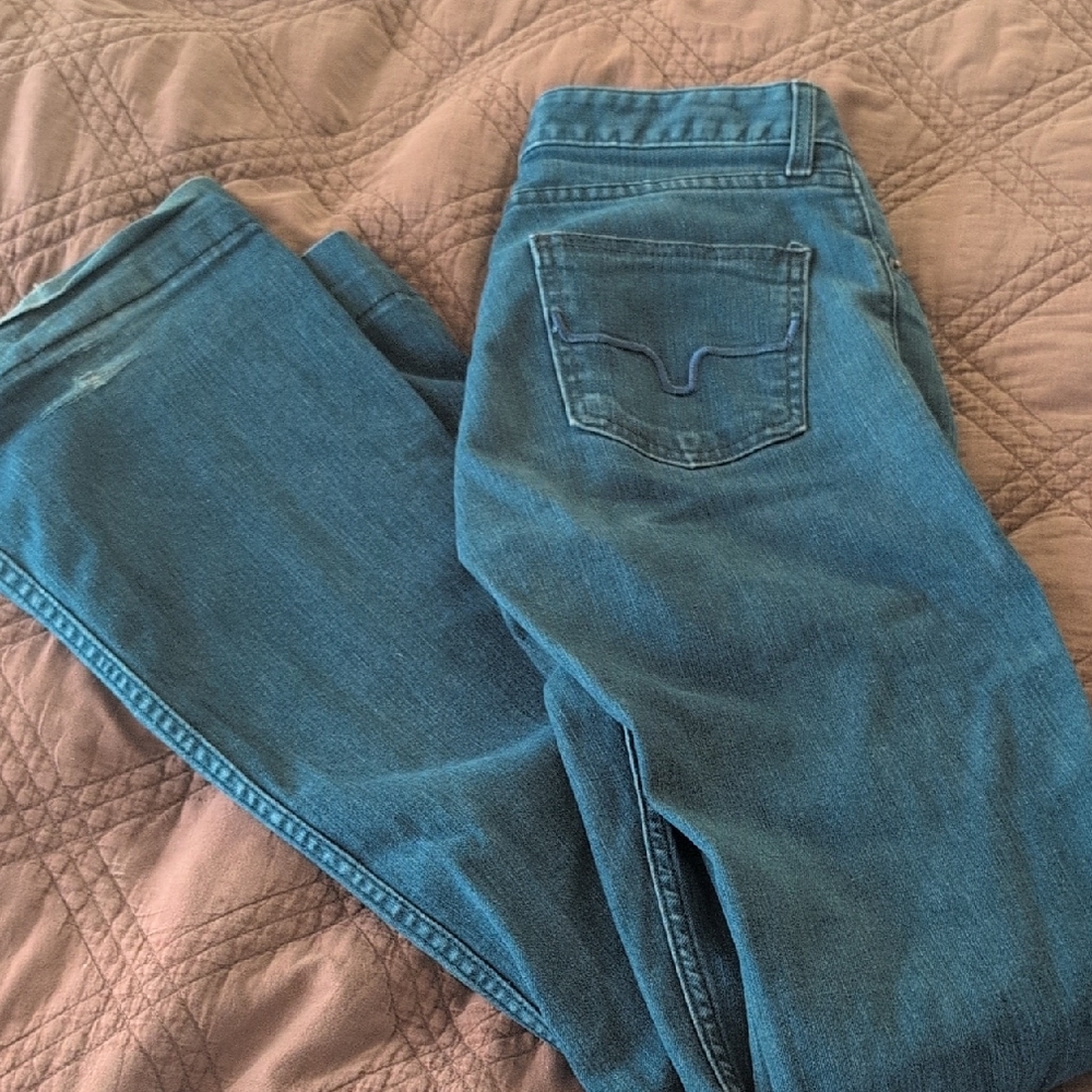 Kimes Ranch Teal Straight Leg Women's Jeans